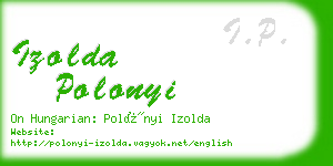 izolda polonyi business card